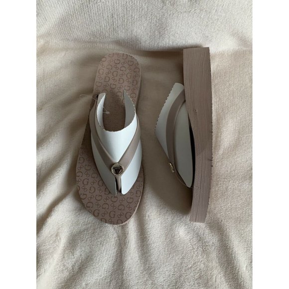 🌹Women’s sandals size 10 Guess Talar-C Eva Flip Flop Wedge Sandal Light Pink - Picture 7 of 12